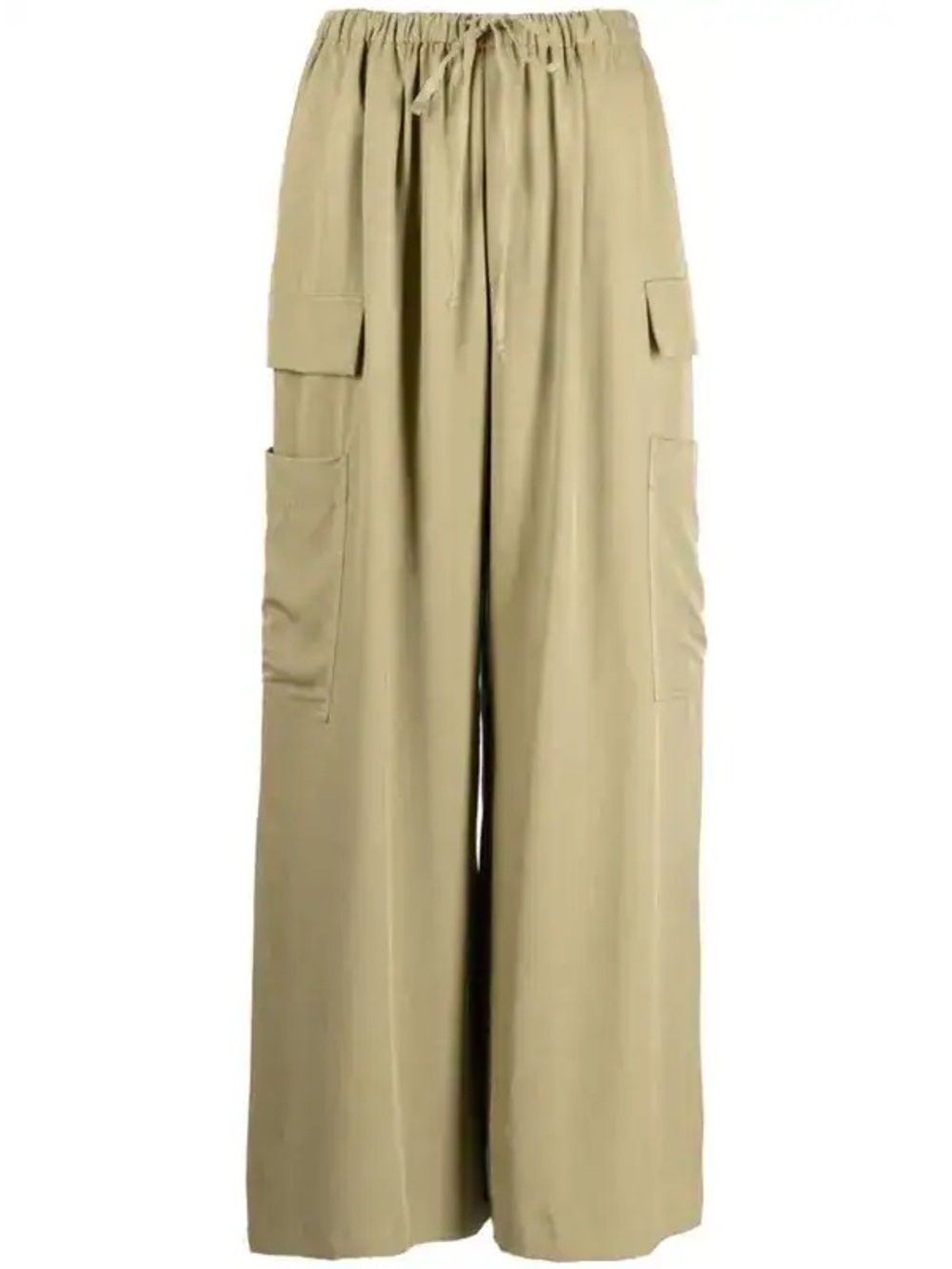 Reformation Ethan Twill Wide Leg Cargo Pants Olive Green Size XS